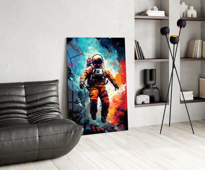 Astronaut Glass Wall Art