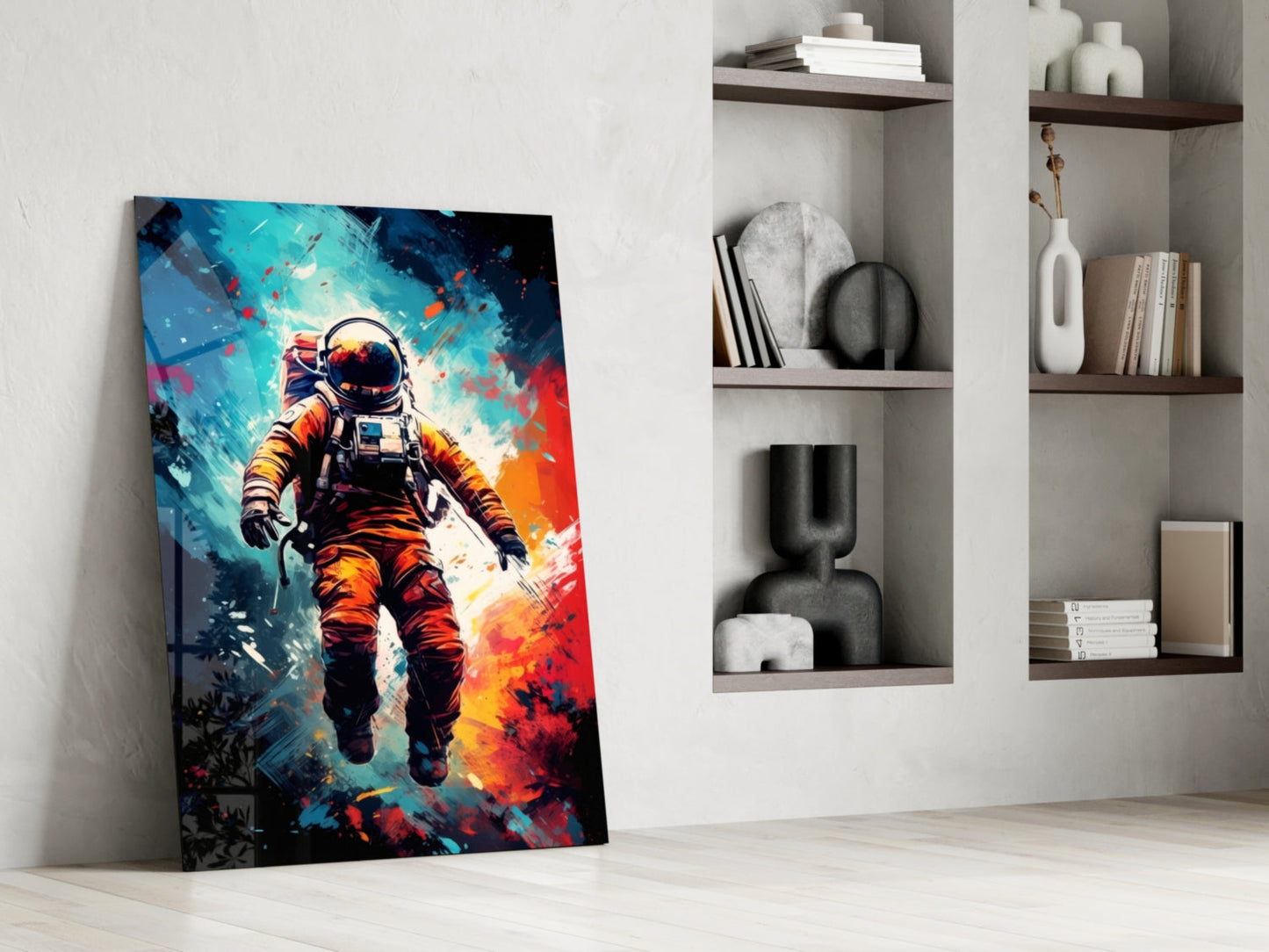 Astronaut Glass Wall Art
