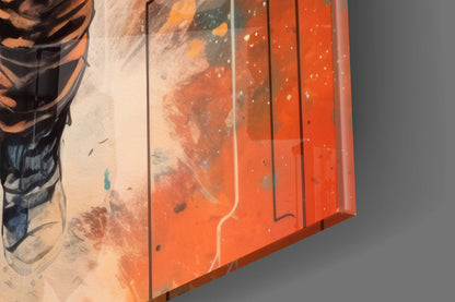 Astronaut Glass Wall Art