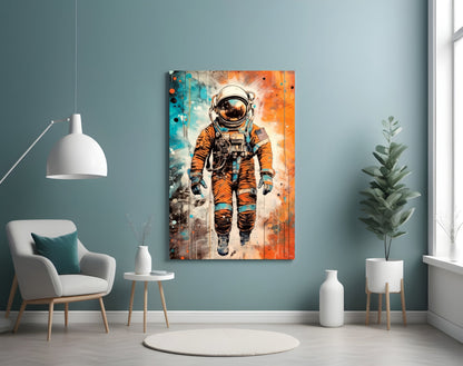 Astronaut Glass Wall Art