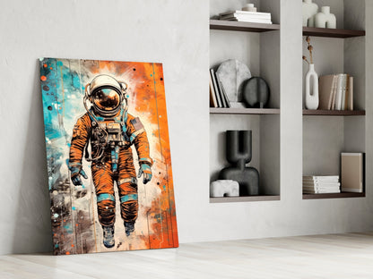 Astronaut Glass Wall Art