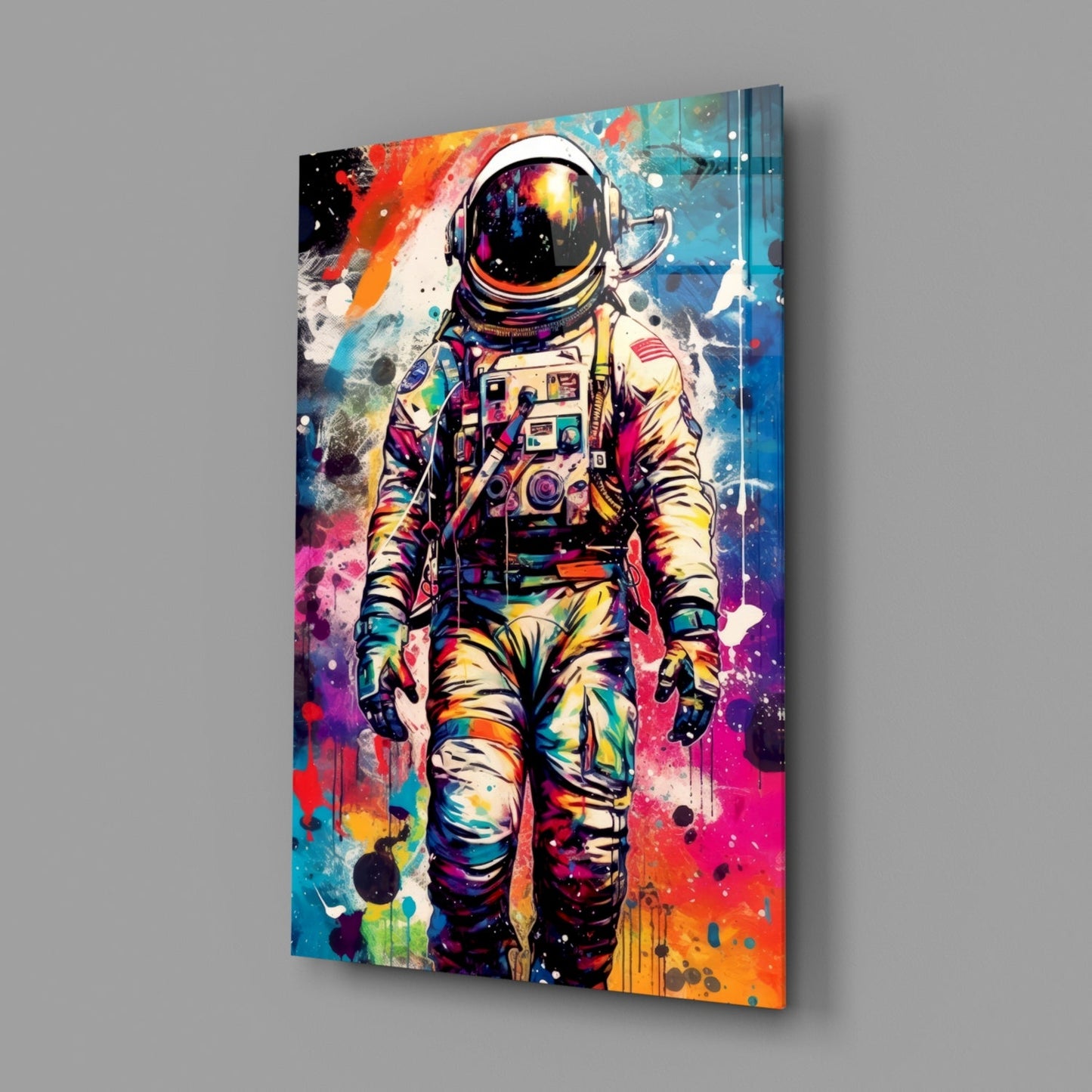 Astronaut Glass Wall Art
