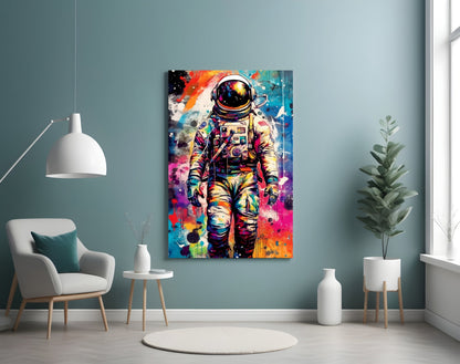 Astronaut Glass Wall Art