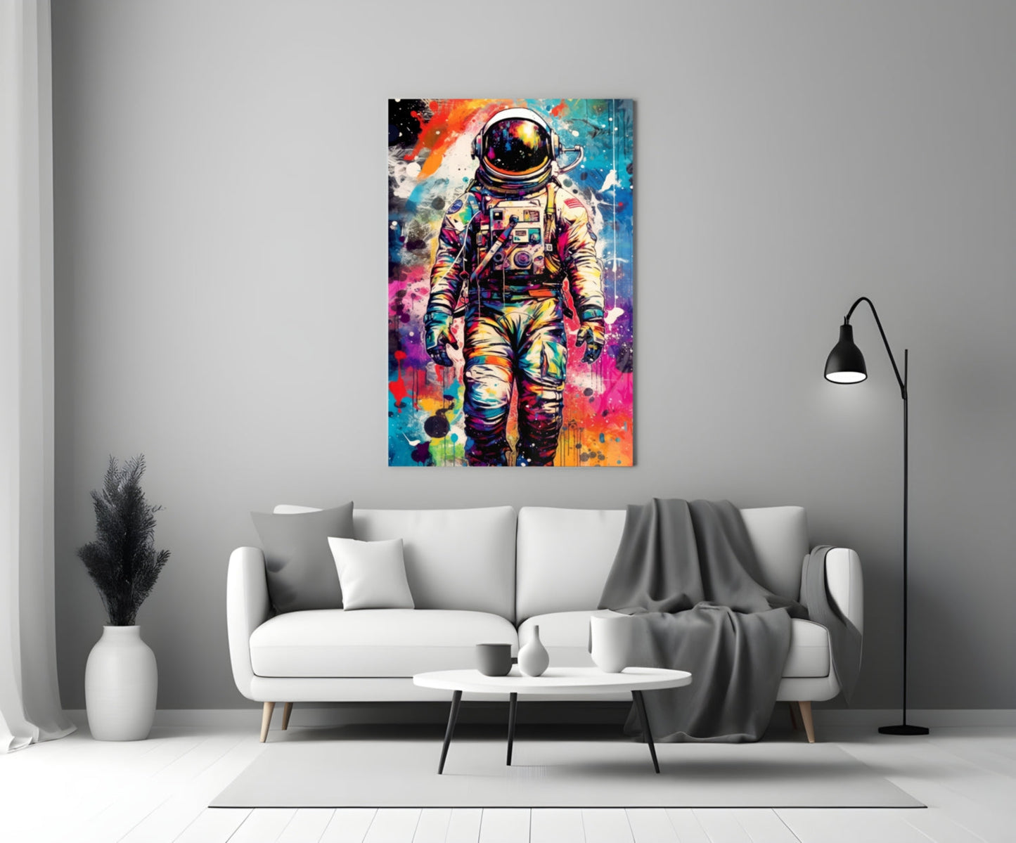 Astronaut Glass Wall Art