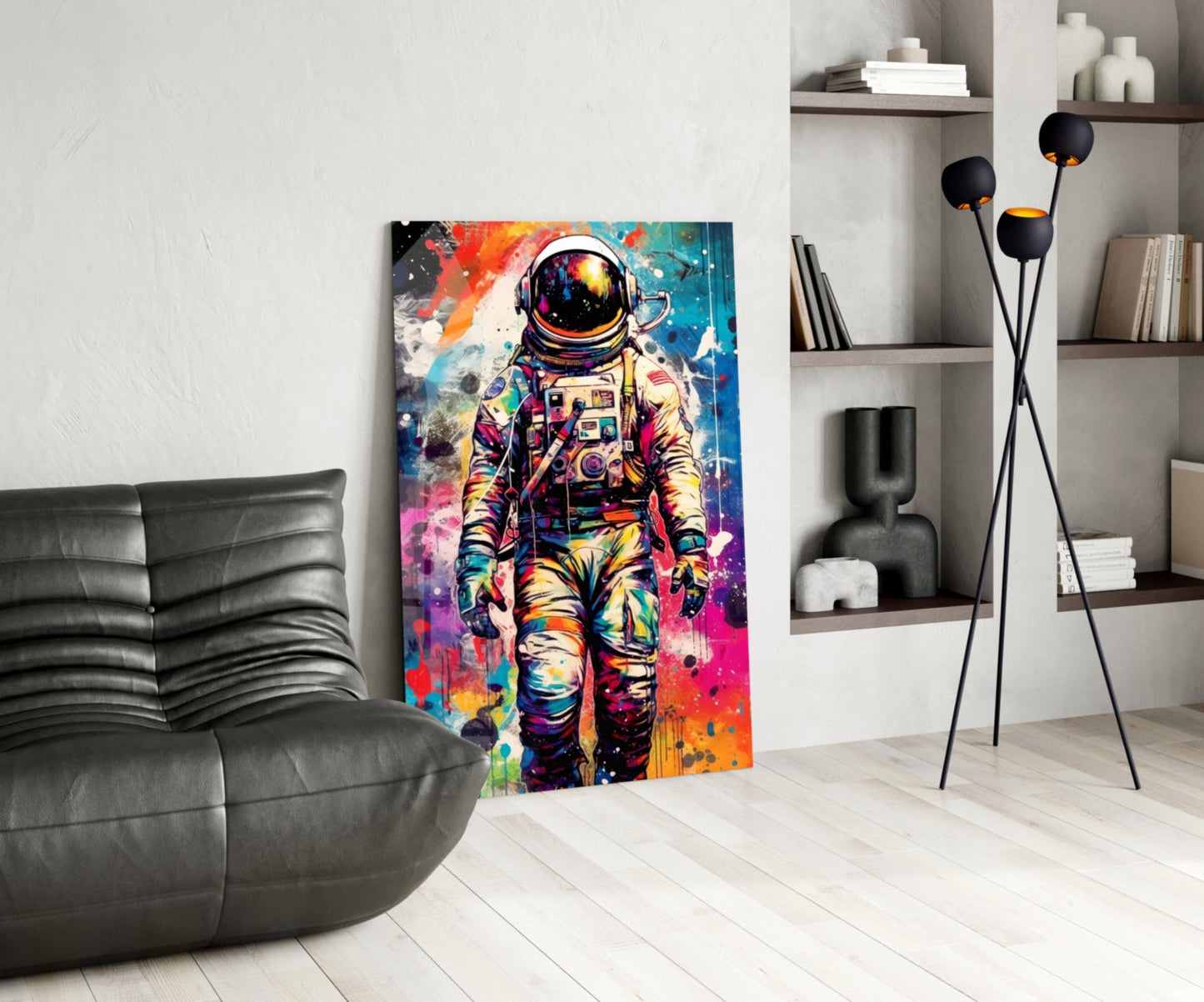 Astronaut Glass Wall Art