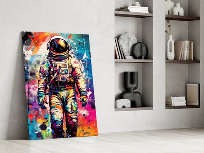 Astronaut Glass Wall Art