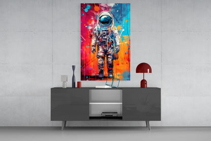 Astronaut Glass Wall Art