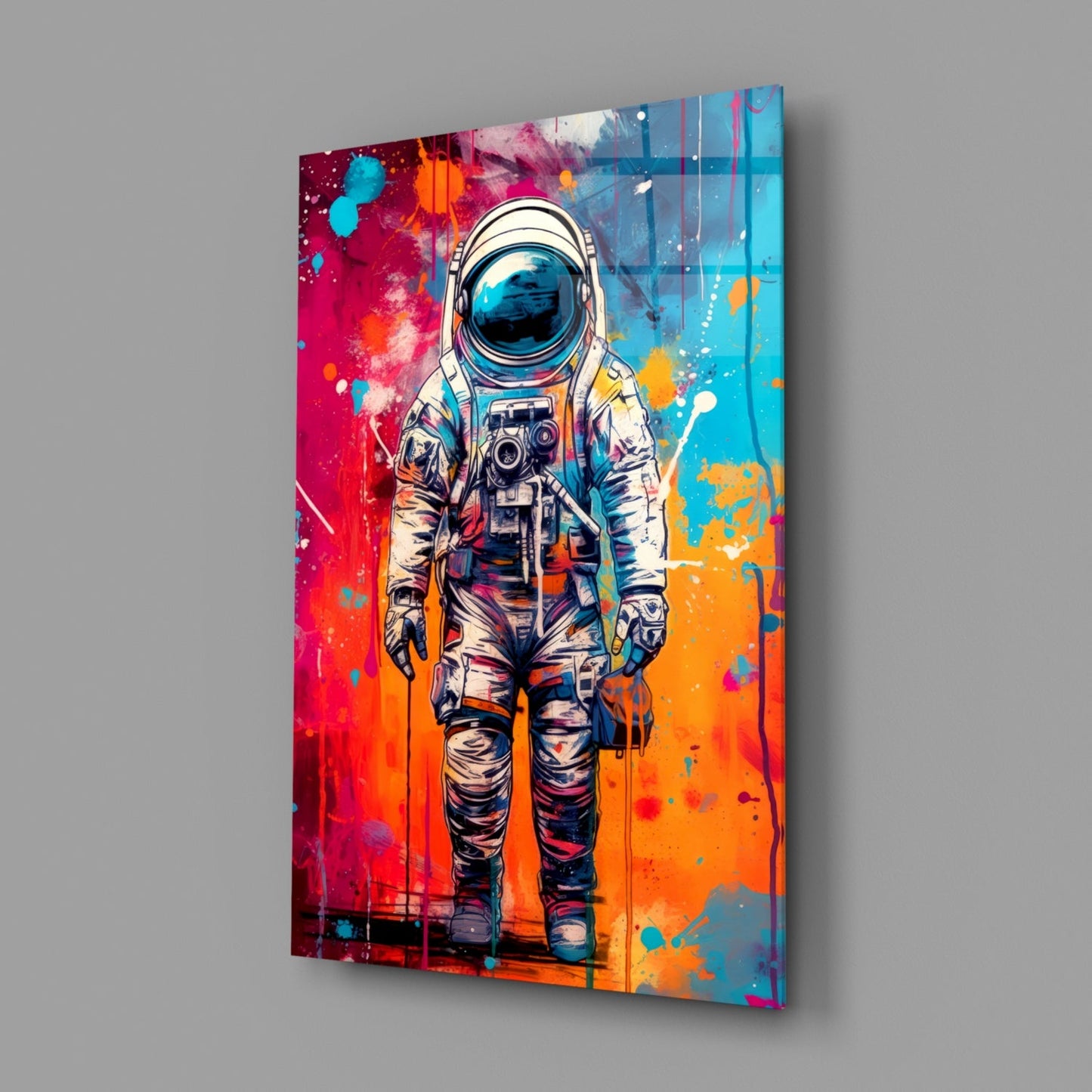 Astronaut Glass Wall Art