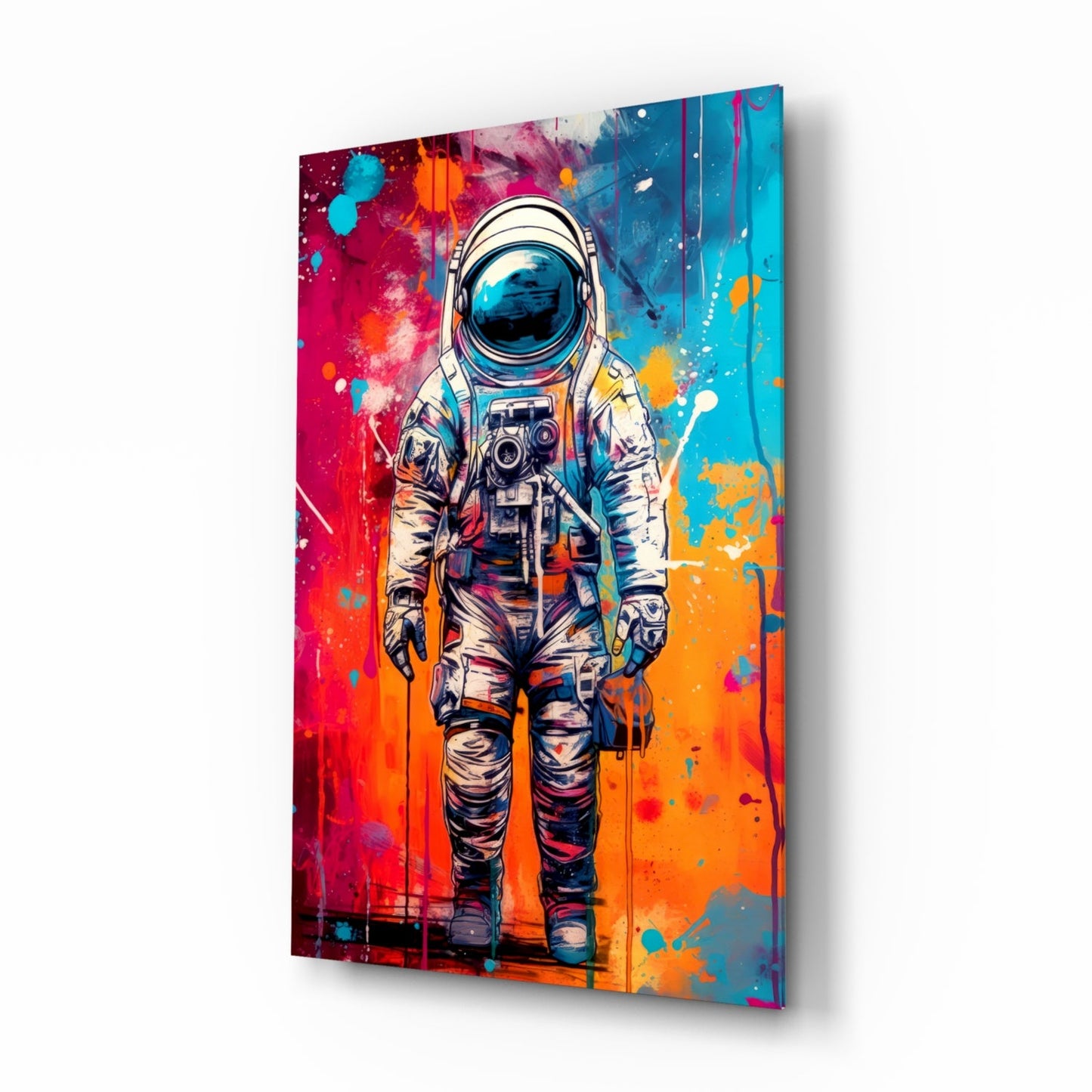 Astronaut Glass Wall Art