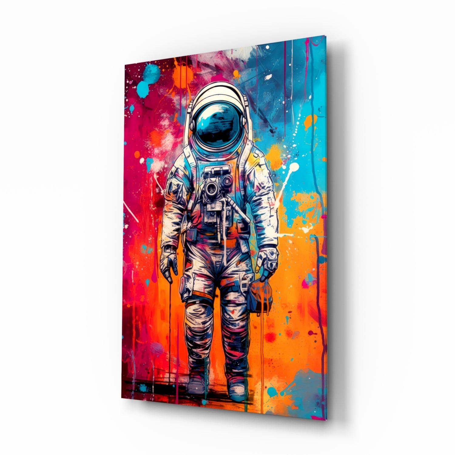 Astronaut Glass Wall Art