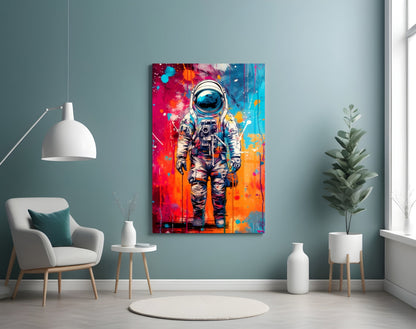 Astronaut Glass Wall Art