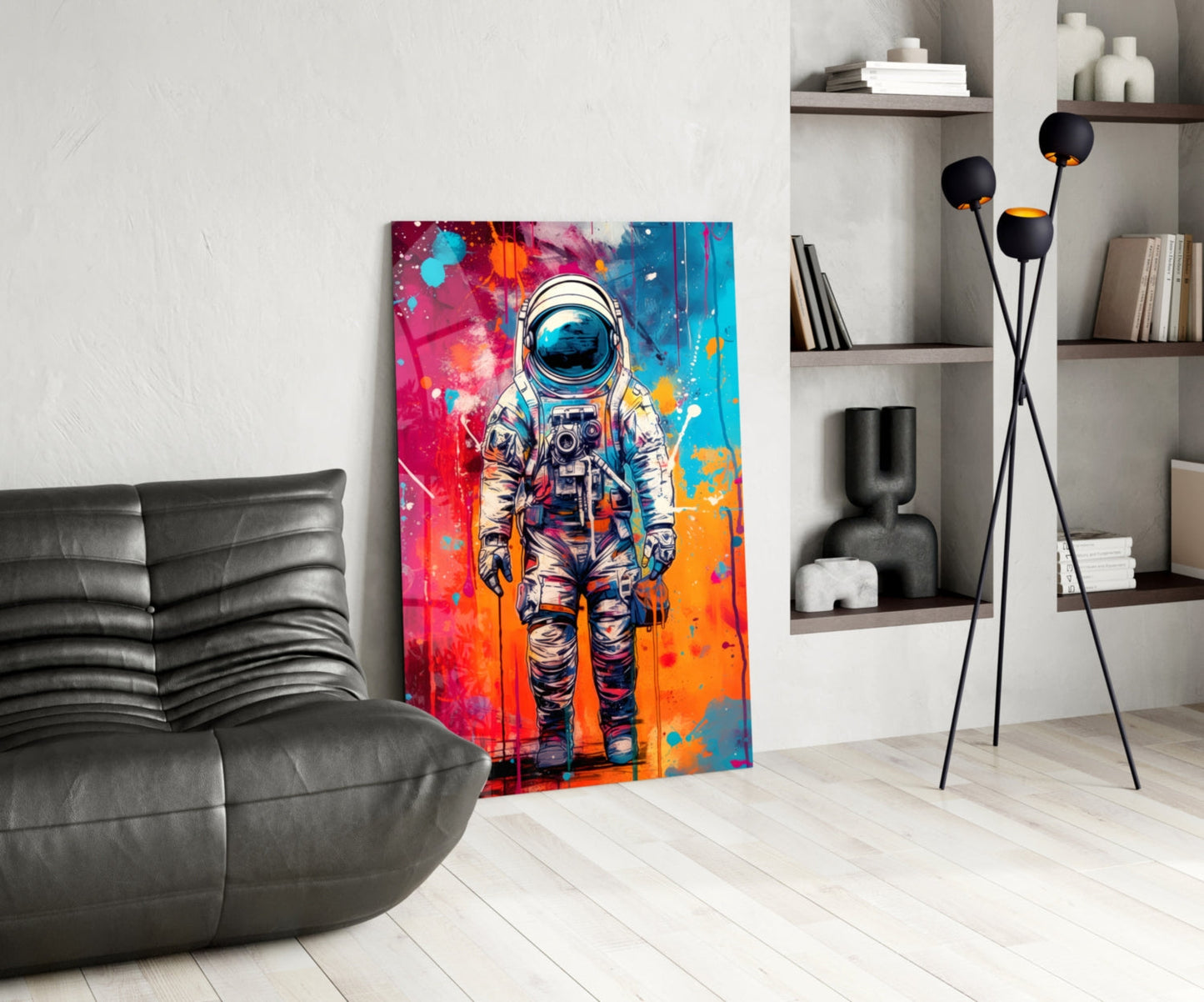 Astronaut Glass Wall Art