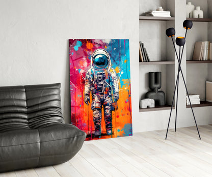 Astronaut Glass Wall Art