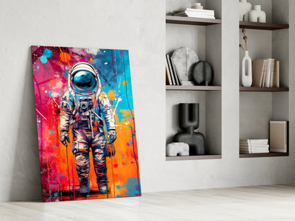Astronaut Glass Wall Art