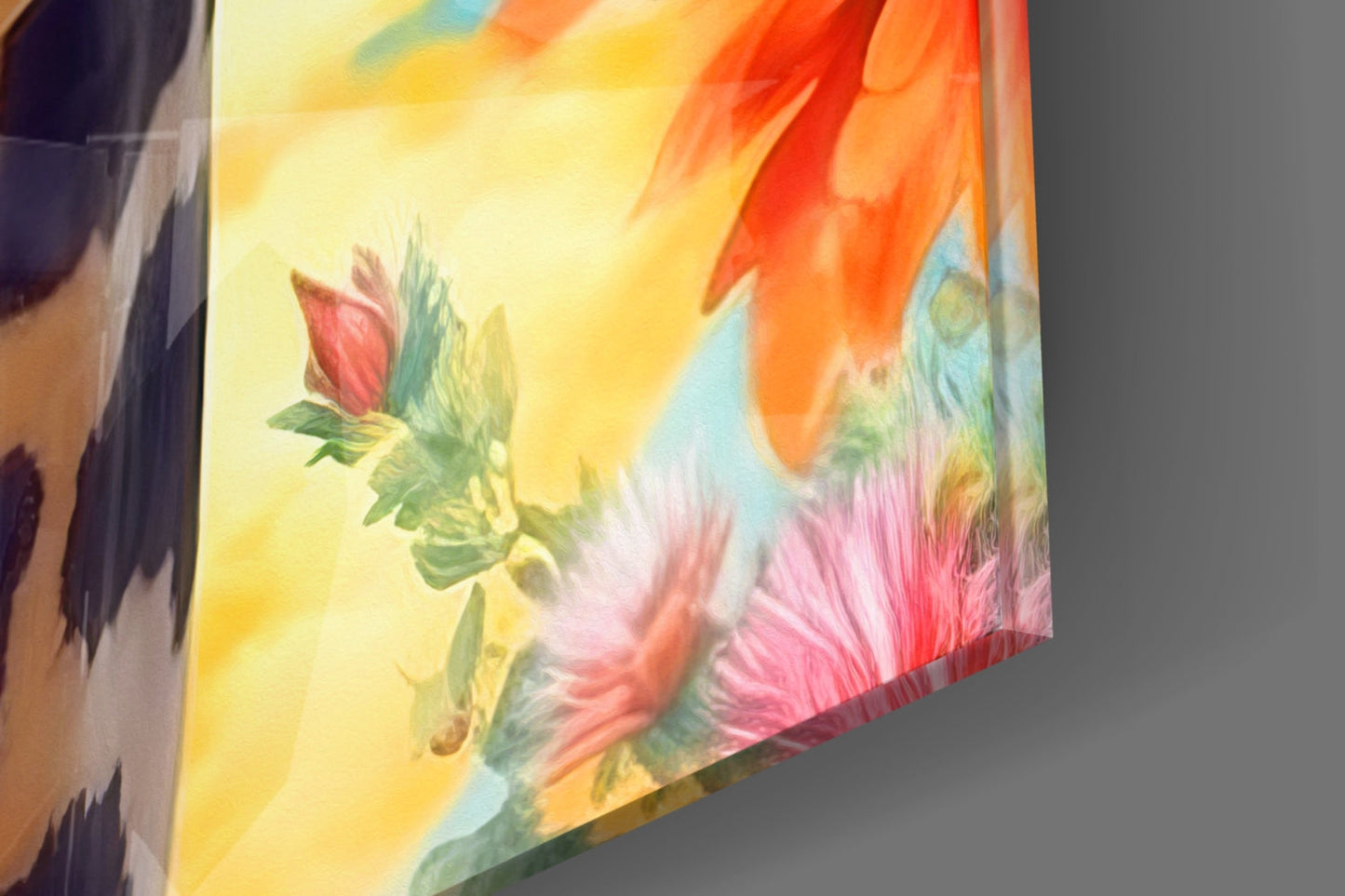 Aviator Giraffe Sunset Glass Wall Art