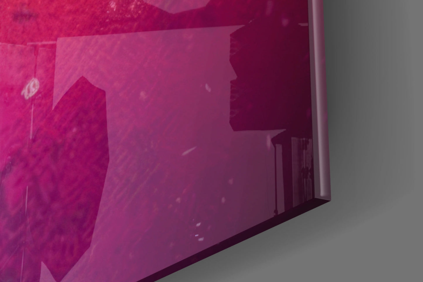 Color Block Giraffe Glass Wall Art