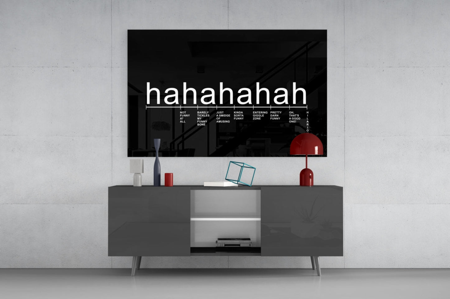Laughter Analysis Glass Wall Art