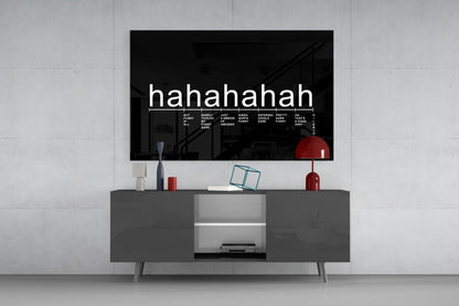Laughter Analysis Glass Wall Art