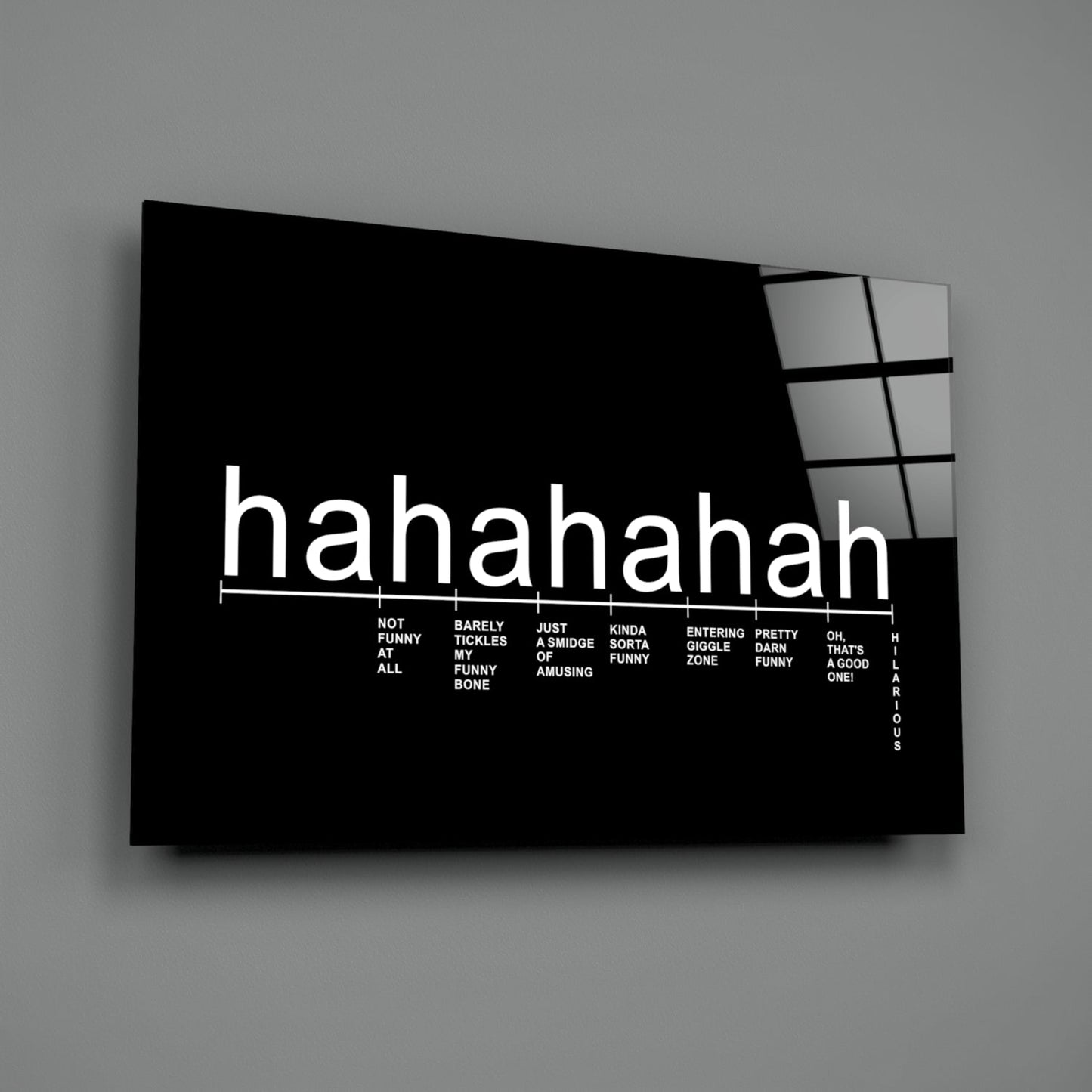 Laughter Analysis Glass Wall Art