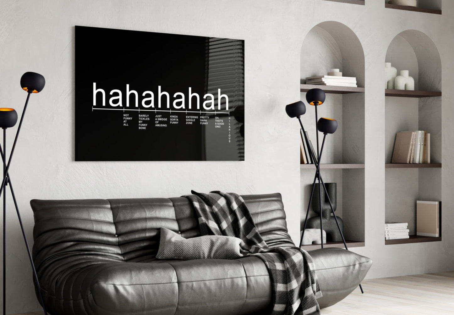 Laughter Analysis Glass Wall Art
