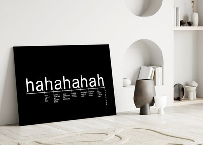 Laughter Analysis Glass Wall Art