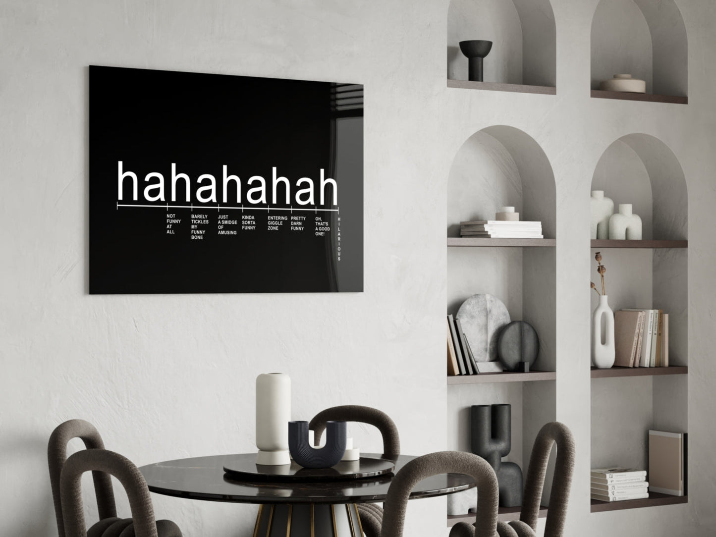 Laughter Analysis Glass Wall Art