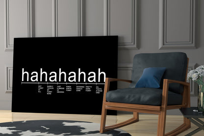 Laughter Analysis Glass Wall Art
