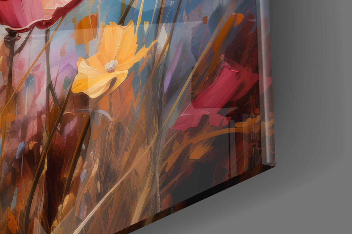 Poppies Glass Wall Art