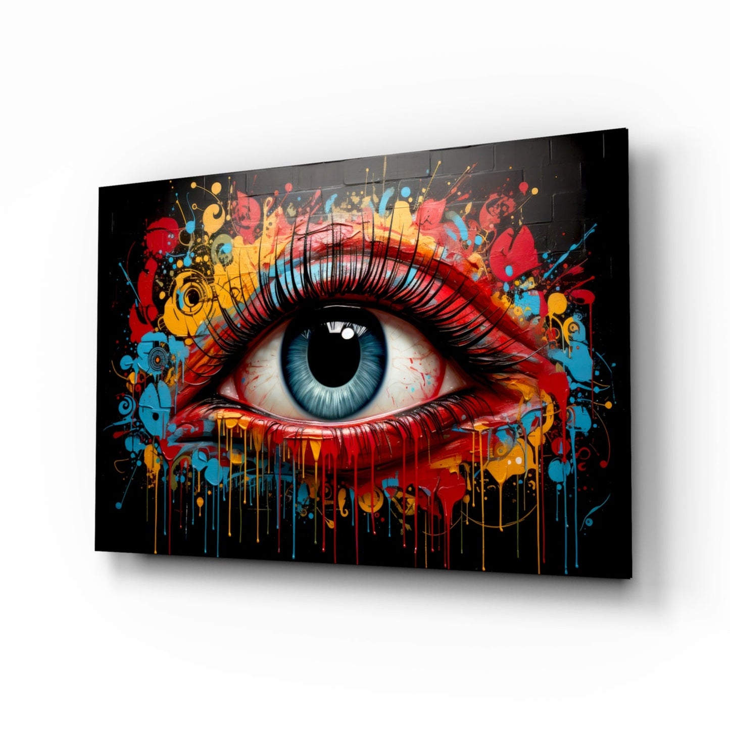 The Eye glass wall art pop art macro eye