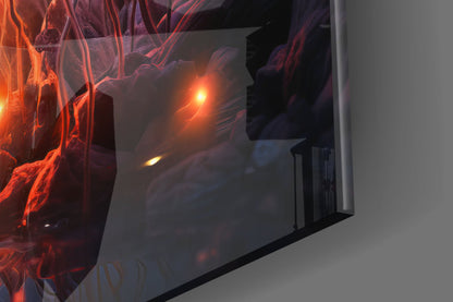 Magical Poppies Glass Wall Art