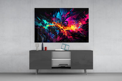 Color Bang Glass Wall Art