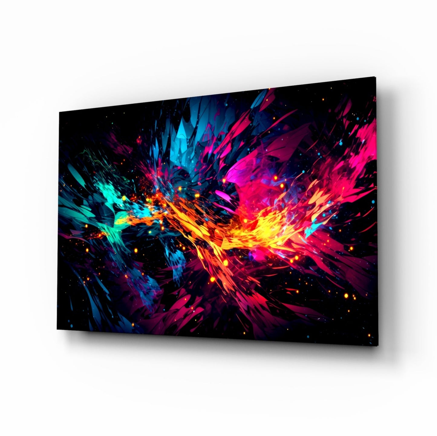 Color Bang Glass Wall Art