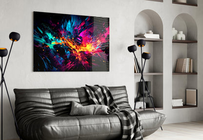 Color Bang Glass Wall Art