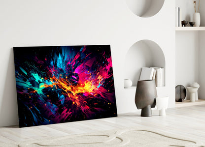 Color Bang Glass Wall Art