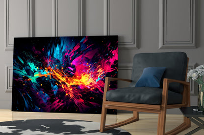 Color Bang Glass Wall Art