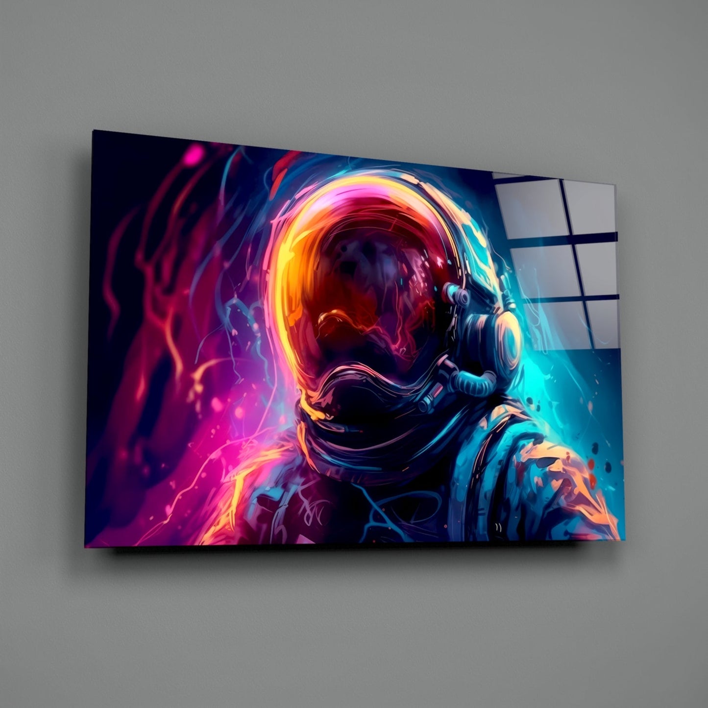 Astronaut Glass Wall Art