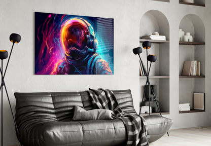 Astronaut Glass Wall Art