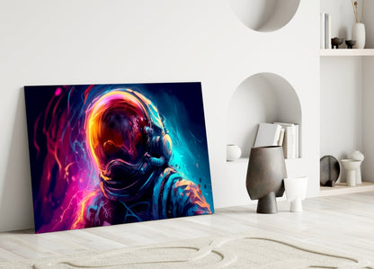 Astronaut Glass Wall Art