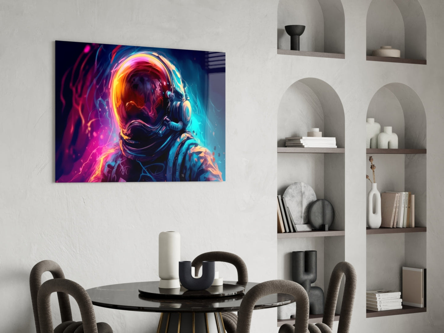 Astronaut Glass Wall Art