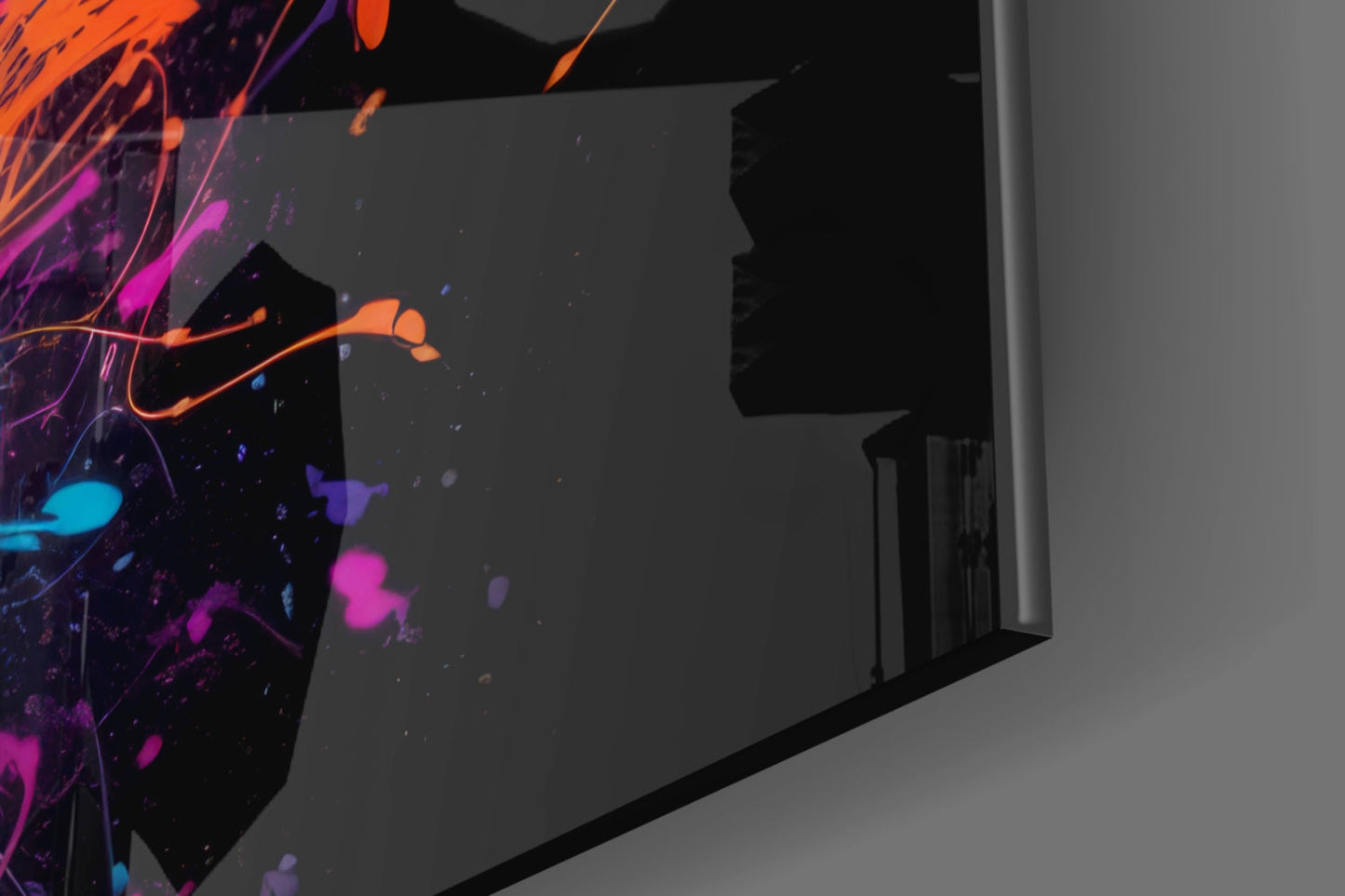 Astronaut Splatter Glass Wall Art