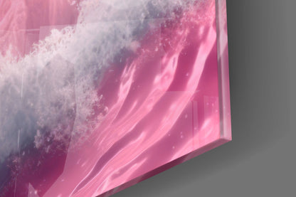 Pinky Space Glass Wall Art