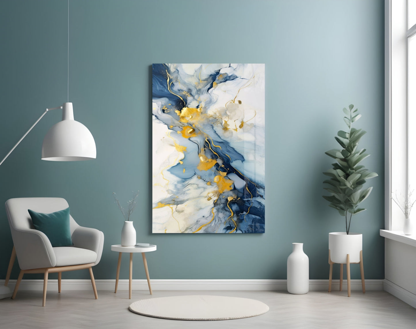 Marble Glass Wall Art