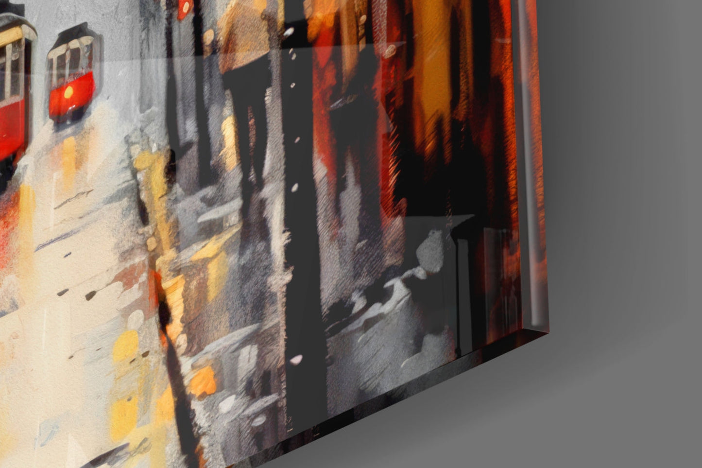 Tram Glass Wall Art