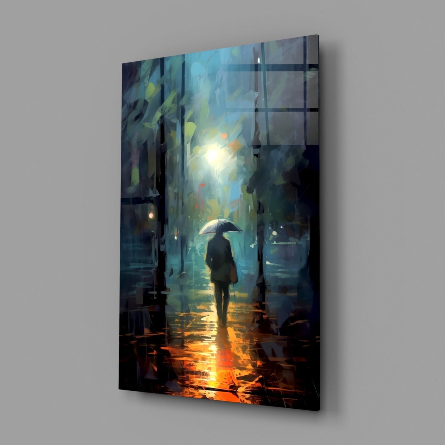 Alone Glass Wall Art