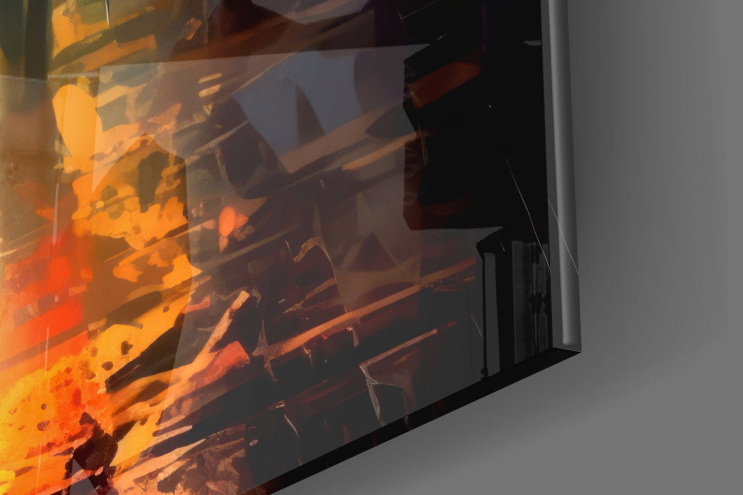 Alone Glass Wall Art
