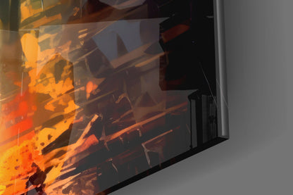 Alone Glass Wall Art