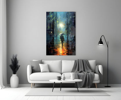 Alone Glass Wall Art