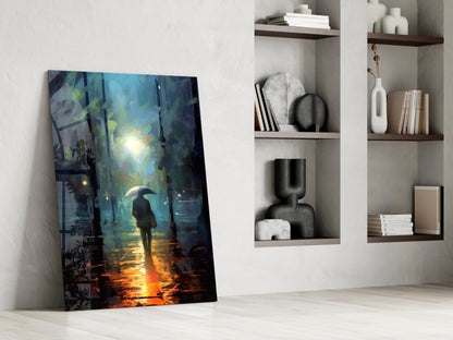 Alone Glass Wall Art