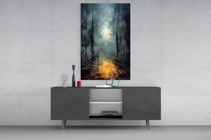 Into Mystery Glass Wall Art