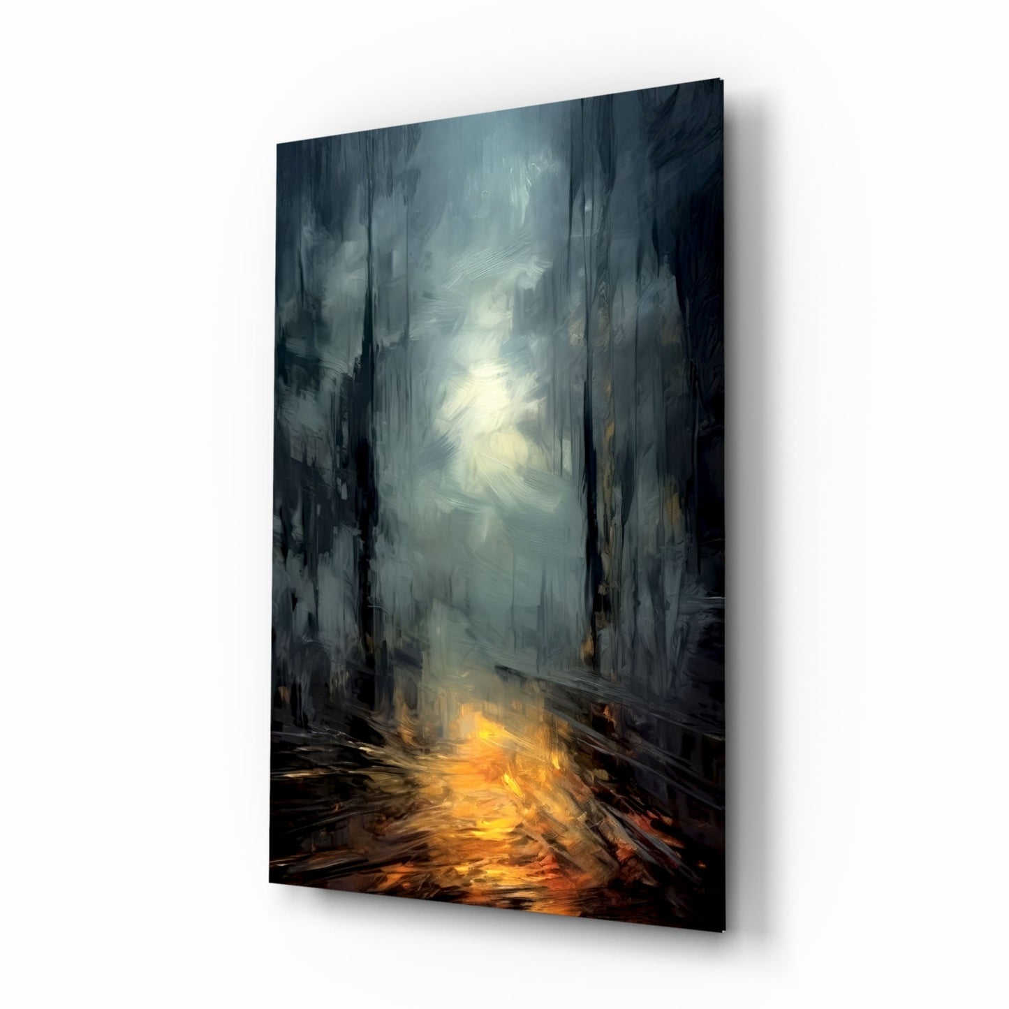 Into Mystery Glass Wall Art